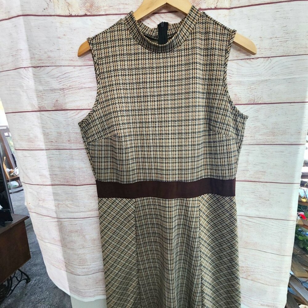 Per Seption Concept Sleeveless - Tweed Dress